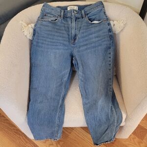 Abercrombie Curve Love Ultra High Rise Ankle Straight